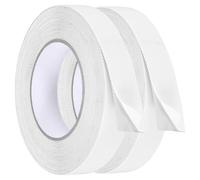 sourcing map 2 Pcs Rubber Grip Tape, 1 in x 33 ft Non-Slip Tape with Texture Waterproof Adhesive Non-Abrasive Grip Tapes for DIY Tool, Indoor & Outdoor Stair Steps, Ramp, White