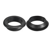 sourcing map 2 Pcs Rubber Grommets, 60mm ID 70mm Drill Hole Double Sided Hollow Firewall Hole Plugs Round Electrical Wiring Gasket, Black