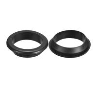 sourcing map 2 Pcs Rubber Grommets, 70mm ID 80mm Drill Hole Double Sided Hollow Firewall Hole Plugs Round Electrical Wiring Gasket, Black