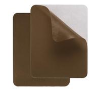 sourcing map 2 Pcs Self-Adhesive Repair Patches 9.5 x 12.5 cm Waterproof Twill Fabric Repair Patch Tape Washable Repair Patch Kit for Down Jackets Clothes Tents Umbrellas Bags, Dark Brown