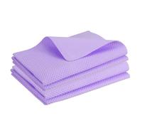 sourcing map 2 Pcs Shammy Cloth for Car Drying, 26 x 17 Inch Chamois Towel for Car Reusable Soft Shammy Towel Super Absorbent Towels for SUV Truck Home, Purple (Dots)