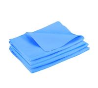 sourcing map 2 Pcs Shammy Cloth for Car Drying, 26 x 17 Inch Chamois Towel for Car Reusable Soft Shammy Towel Super Absorbent Towels for SUV Truck Home, Blue