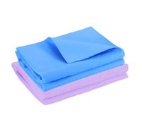 sourcing map 2 Pcs Shammy Cloth for Car Drying, 34 x 25 Inch Chamois Towel for Car Reusable Soft Shammy Towel Super Absorbent Towels for SUV Truck Home, Purple/Blue