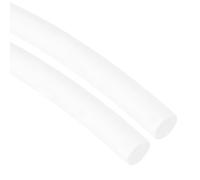 sourcing map 2 Pcs Silicone Foam Seal Weather Strip 15 mm 1 m 3.3ft Sponge Rubber Cord Solid White
