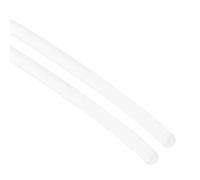 sourcing map 2 Pcs Silicone Foam Seal Weather Strip 3.5 mm 2 m 6.5ft Sponge Rubber Cord Solid White