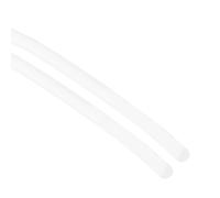 sourcing map 2 Pcs Silicone Foam Seal Weather Strip 3 mm 2 m 6.5ft Sponge Rubber Cord Solid White