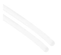 sourcing map 2 Pcs Silicone Foam Seal Weather Strip 4.5 mm 2 m 6.5ft Sponge Rubber Cord Solid White
