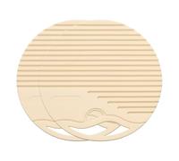 sourcing map 2 Pcs Silicone Trivet Mat, 4 Inch Round Trivets for Hot Pots and Pans Multi-Purpose Heat Resistant Trivet Holders for Pots & Hot Dish, Countertops, Coasters, Beige