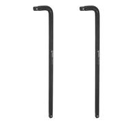sourcing map 2 Pcs Socket Breaker Bar 1/2" Drive 18" Long CR-V Steel L-Shape Extension Bar Axle Nut Socket Wrench Hand Tool for Car Mechanical Equipment Repair, Black