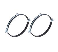 sourcing map 2 Pcs Split Ring Pipe Hanger, 250mm/9.8inch Adjustable Pipe Bracket Clamp Wall Ceiling Mount Pipe Strap Support for Plumbing Drainage Pipe Tube