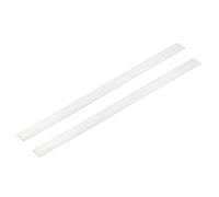 sourcing map 2 Pcs Square Aluminum Flat Bar, 1/16" (2mm) Thick x 11/16" (18mm) Width x 12" (305mm) Long 6061 Aluminum Flat Plate Solid New Mill Stock Silver for Industrial Building