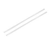 sourcing map 2 Pcs Square Aluminum Flat Bar, 1/16" (4mm) Thick x 5/16" (8mm) Width x 12" (305mm) Long 6061 Aluminum Flat Plate Solid New Mill Stock Silver for Industrial Building