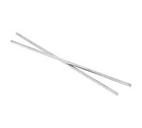 sourcing map 2 Pcs Square Steel Key Stock, 3/16" x 3/16" x 12" Cold-Drawn 45# Steel Bars Precision Key Stock for Gearbox Coupling, Silver Tone