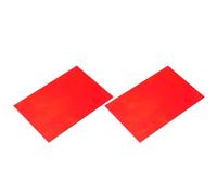 sourcing map 2 Pcs Stained Glass Sheet Mosaic Tile 7.9 Inch x 5.9 Inch Red Stained Glass Sheets for Crafts DIY Art Project