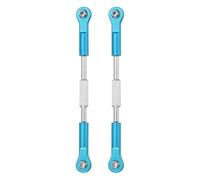 sourcing map 2 Pcs Steering Servo Turnbuckle Rod RC Aluminum Alloy Linkages for HSP 1/10 94123 On-Road RC Car (Blue, 93mm)
