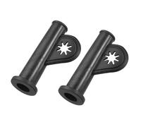 sourcing map 2 Pcs Strain Cord Boot Protector, 2.2x0.8 Inch Cable Rubber Sleeve Hose Flex- Strain Protector for Power Tool Cutting Machine and Drill Cable Protection, Black