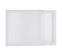 sourcing map 2 Pcs Stretched Canvas for Painting, 10 x 10 Inch Blank Artist Boards 4/5 Inch Profile Cotton Canvas Panels for Beginners Professionals,White