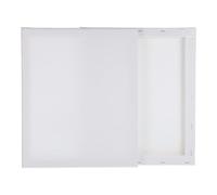 sourcing map 2 Pcs Stretched Canvas for Painting, 10 x 12 Inch Blank Artist Boards 4/5 Inch Profile Cotton Canvas Panels for Beginners Professionals,White
