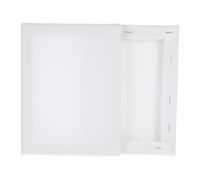 sourcing map 2 Pcs Stretched Canvas for Painting, 6 x 8 Inch Blank Artist Boards 4/5 Inch Profile Cotton Canvas Panels for Beginners Professionals,White