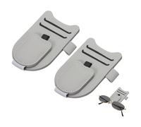 sourcing map 2 Pcs Sunglass Holder for Car Magnetic Leather Glasses Holder Universal Visor Sunglasses Clip Car Accessories Interior for Glasses Ticket Cards,Gray