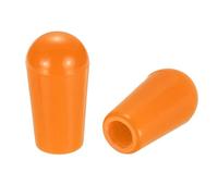 sourcing map 2 Pcs Switch Tip Knob for Electric Guitar, 8/32" Thread 5-Way 3-Way Toggle Switch Cap, Durable Replacement Parts for Import Style Electric Guitar, Orange