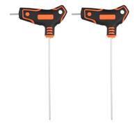 sourcing map 2 Pcs T-Handle Ball End Hex Key Wrench 2mm Metric S2 Steel Long Arm T-Key Inner Hexagon Spanner Repairing Tool for Home Auto Maintenance Bike Motorcycle Repair