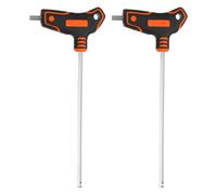 sourcing map 2 Pcs T-Handle Ball End Hex Key Wrench 7mm Metric S2 Steel Long Arm T-Key Inner Hexagon Spanner Repairing Tool for Home Auto Maintenance Bike Motorcycle Repair