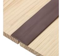 sourcing map 2 Pcs T-Molding Transition Strips, 1m x 50mm(L x W) PVC Floor Flat Divider Strip Self Adhesive Vinyl Flooring Edging Trim for Joining Floor Gaps Doorways, Coffee