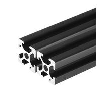 sourcing map 2 Pcs t Slot 2020 Aluminum Extrusion Profile 100mm 4 inch, European Standard Anodized Black Linear Rail Extrusion Frame for 3D Printer, CNC Machine