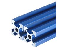 sourcing map 2 Pcs t Slot 2020 Aluminum Extrusion Profile 200mm 8 inch, European Standard Anodized Blue Linear Rail Extrusion Frame for 3D Printer, CNC Machine