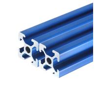 sourcing map 2 Pcs t Slot 2020 Aluminum Extrusion Profile 300mm 12 inch, European Standard Anodized Blue Linear Rail Extrusion Frame for 3D Printer, CNC Machine