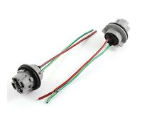 sourcing map 2 Pcs T20 W21W 7440 LED Bulb Socket Car Light Wire