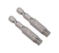 sourcing map 2 Pcs T45 Magnetic Torx Screwdriver Bits, 1/4 Inch Hex Shank 2-inch Length S2 Security Tamper Proof Screw Driver Kit Tools