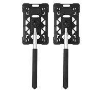 sourcing map 2 Pcs Telescopic Rod Card Holder Reacher Adjustable Car Parking Contactless Payment Rod Vehicle Parking Toll Swiping Stick for Garage Department Residential, Black