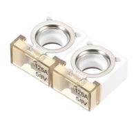 sourcing map 2 Pcs Terminal Fuse 125A 58V Battery Fuse Cover for Automotive Marine RV Charging