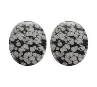 sourcing map 2 Pcs Thumb Worry Stone for Anxiety, Alabaster Relief Crystals Hand Thumb Stones Pocket Gems Natural Polished for Yoga Meditation Relief