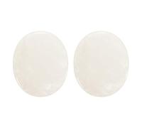 sourcing map 2 Pcs Thumb Worry Stone for Anxiety, Clear Quartz Relief Crystals Hand Thumb Stones Pocket Gems Natural Polished for Yoga Meditation Relief