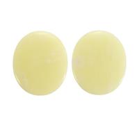 sourcing map 2 Pcs Thumb Worry Stone for Anxiety, Lemon Jade Relief Crystals Hand Thumb Stones Pocket Gems Natural Polished for Yoga Meditation Relief