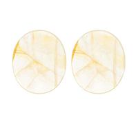 sourcing map 2 Pcs Thumb Worry Stone for Anxiety, Yellow Phan-Tom Quartz Relief Crystals Hand Thumb Stones Pocket Gems Natural Polished for Yoga Meditation Relief
