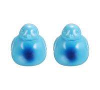 sourcing map 2 Pcs Toilet Bolt Covers, Ceramics Toilet Bolt Cap Bird Decor Covers Cute Bird Toilet Screw Cover Caps for Decor Bathroom 3.62"x1.97"x2.44", Blue