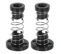 sourcing map 2 Pcs Tr8x8 T8 POM Anti Backlash Spring Loaded Nut, Elimination Gap Nut (Acme Thread, 2mm Pitch, 4 Start, 8mm Lead) with 3.5mm Holes for DIY CNC 3D Printer Parts