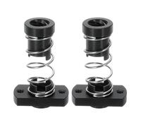 sourcing map 2 Pcs Tr8x8 T8 POM Anti Backlash Spring Loaded Nut, Elimination Gap Nut (Acme Thread, 2mm Pitch, 4 Start, 8mm Lead) with 2-M3 Holes for DIY CNC 3D Printer Parts