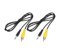 sourcing map 2 Pcs TS3.5mm Male to RCA Jack Cable, 1 Meter(3.3Ft) Copper Core 3mm PVC Audio AUX Cable for High Fidelity Sound Transmission to TV/Amplifier/Speaker/Mobile