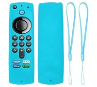 sourcing map 2 Pcs TV Remote Cover, 150x40x15mm Silicone Remote Control Cover Anti Fall and Shock Absorbing Full Body Protective Case for TV Controller, Sky Blue