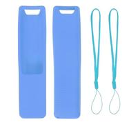 sourcing map 2 Pcs TV Remote Cover, 170x40x20mm Silicone Remote Control Cover Anti Fall and Shock Absorbing Full Body Protective Case for BN59 TV Controller, Sky Blue