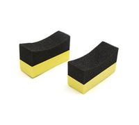 sourcingmap 2 Pcs U-Shape Waxing Polishing Sponge Pads Tyre Clean Brush for Car