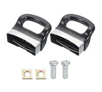 sourcing map 2 Pcs Universal Replacement Pot Short Side Handles, Heat Resistant Pot Handles with Screws, Pressure Pan Handle Ear for Home Kitchen Cookware Kitchenware, Black