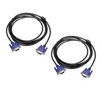 sourcing map 2 PCS VGA Monitor Cable 3Meters 5 Pin Male to Male Video Cable Adapter Cord for Laptops TV PC Computer Monitor Screen Projector, Blue(10ft)