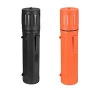 sourcing map 2 Pcs Welding Rod Storage Tube, 14.5 Inch Tungsten Electrode Holder Container Airproof Waterproof 4.5kg Capacity with Strap, Black,Orange