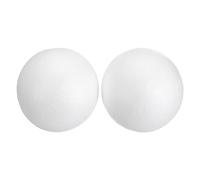 sourcing map 2 Pcs White Craft Foam Balls 5.1 Inch Smooth Polystyrene Foam Balls for Crafts Christmas Wedding Party Decorations DIY Household Project